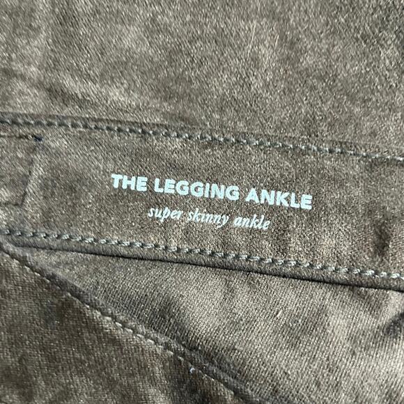AG Adriano Goldschmied Women's The Legging Ankle Velvet Pants Brown 27 NWOT - Picture 7 of 9